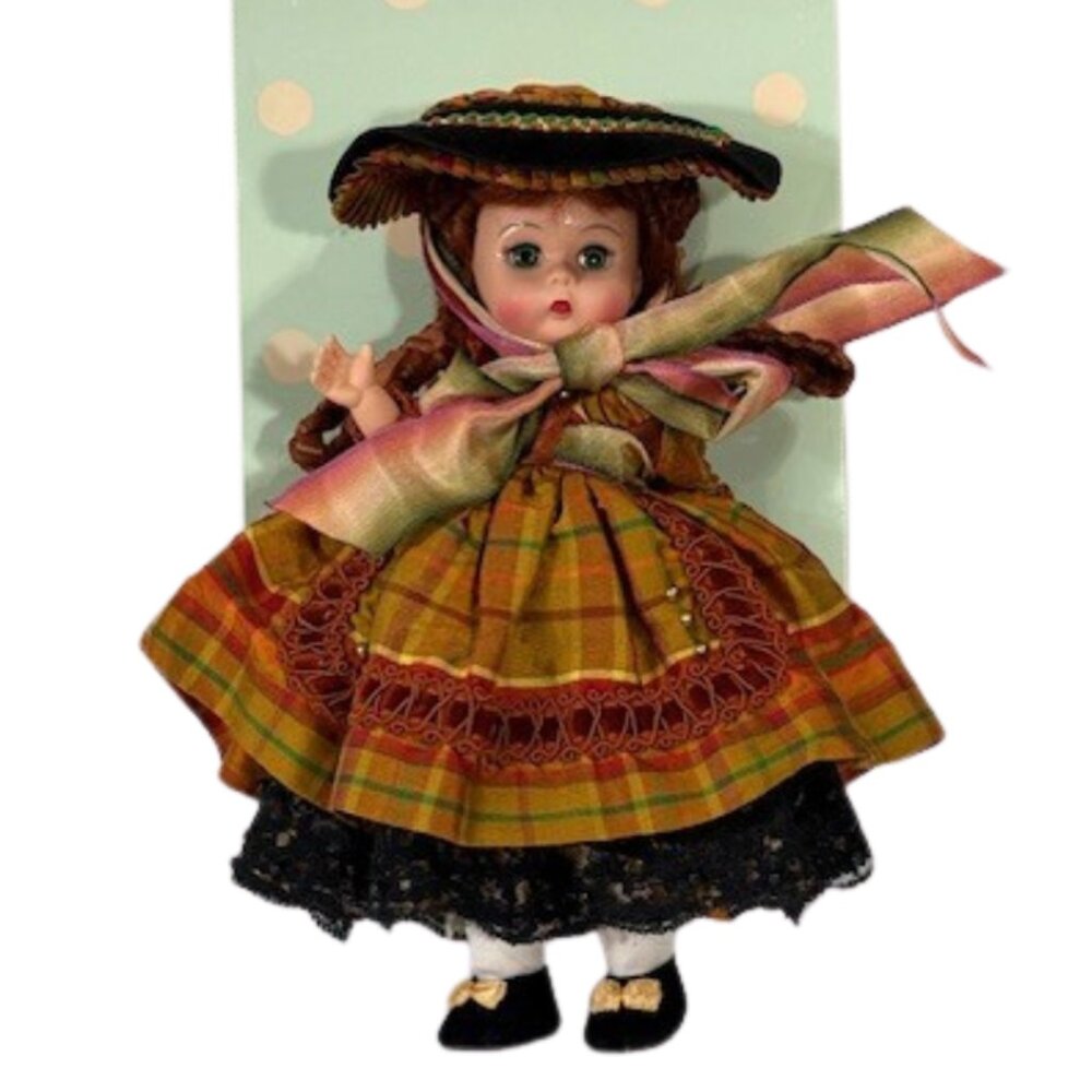 Madame Alexander restrung 8" Little Women Beth doll-READ COMMENTS